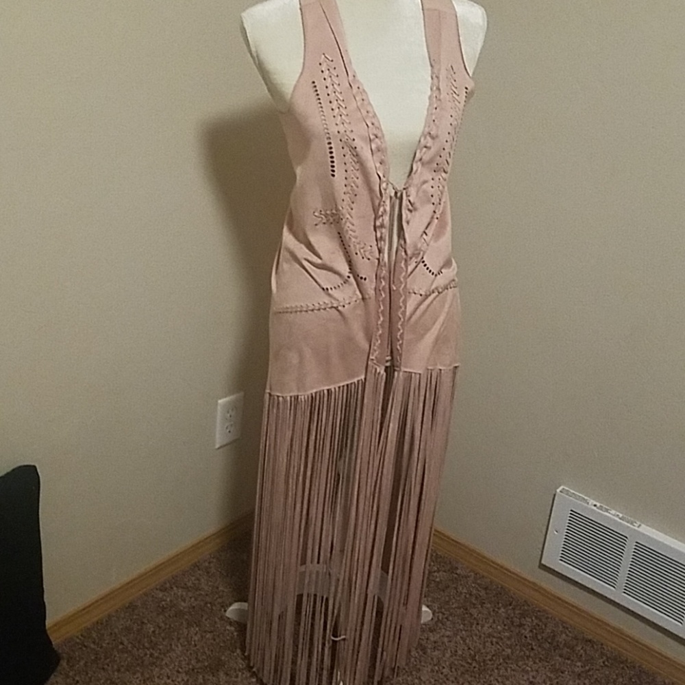 Jessica Simpson faux suede vest